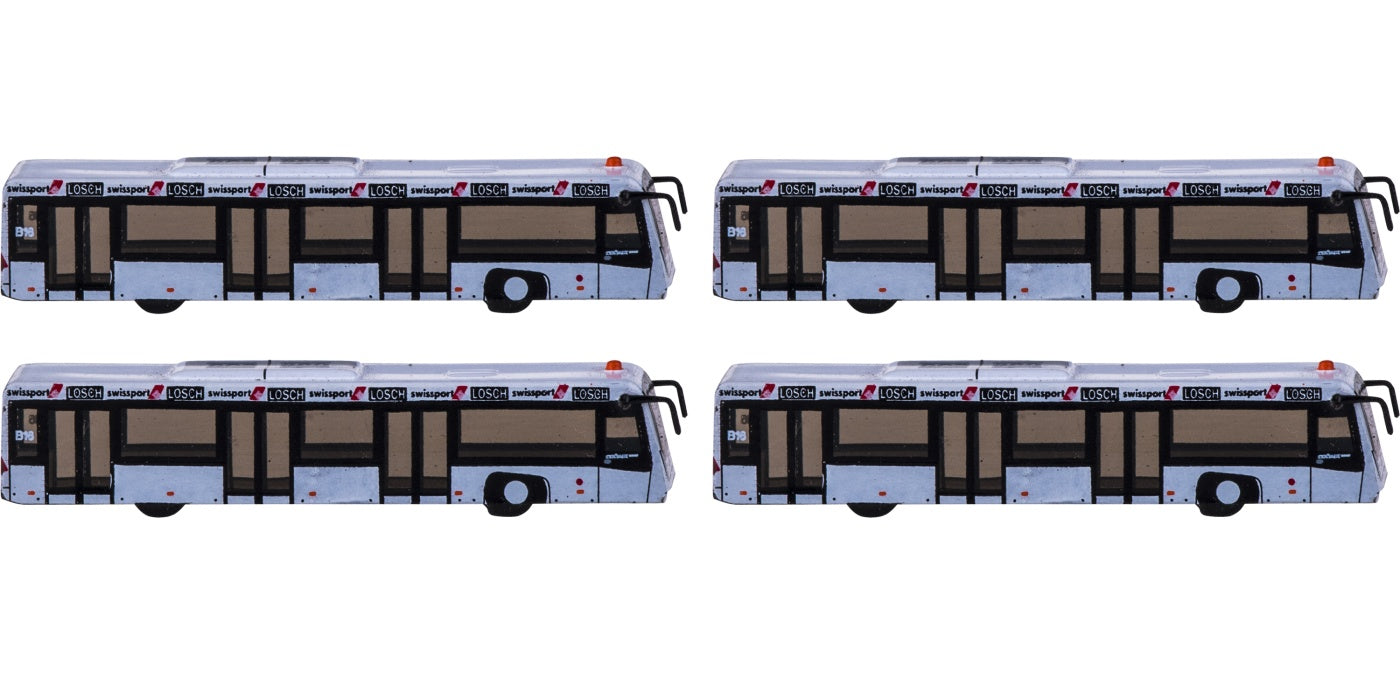 1:400 Fantasy Wings Swiss Airport Passenger Bus (4in1 Set)
