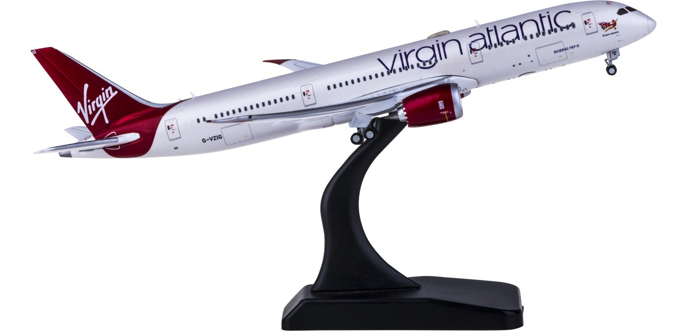 1:400 Geminijets GJVIR1935 Virgin Atlantic Boeing 787-9 G-VZIG Free Tractor+Stand