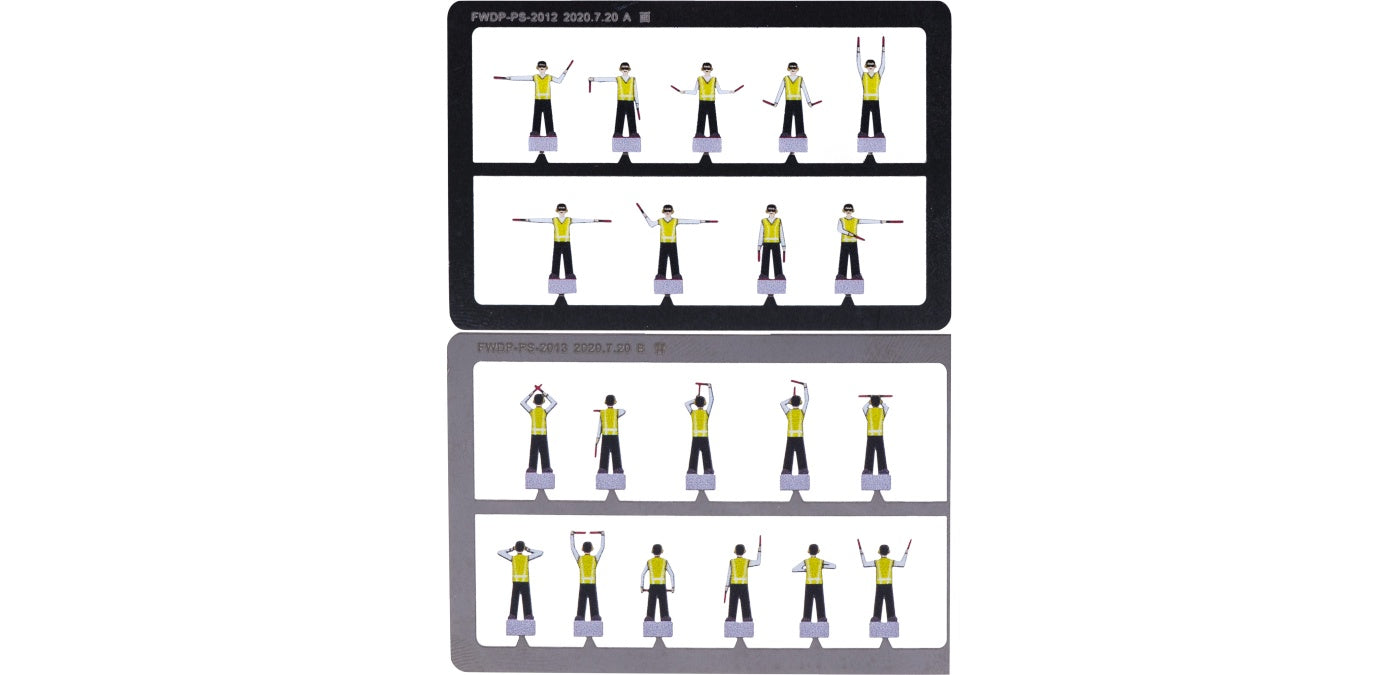 1:200 Fantasy Wings FWDP-PS-2012 Airport Marshaller Staff