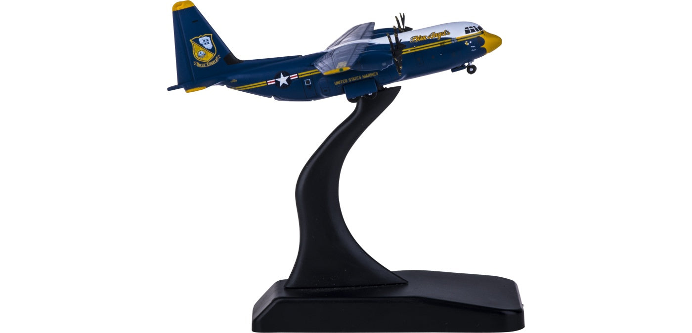 1:400 Geminijets GMUSM103 USMC Lockheed C-130J Hercules Blue Angels 170000 Free Tractor+Stand