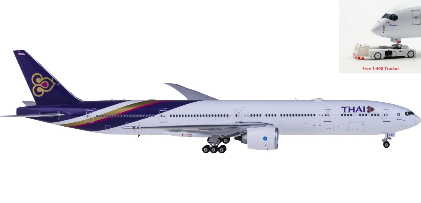 1:400 Phoenix PH11679 Thai Airways Boeing 777-300ER HS-TTA+Free Tractor