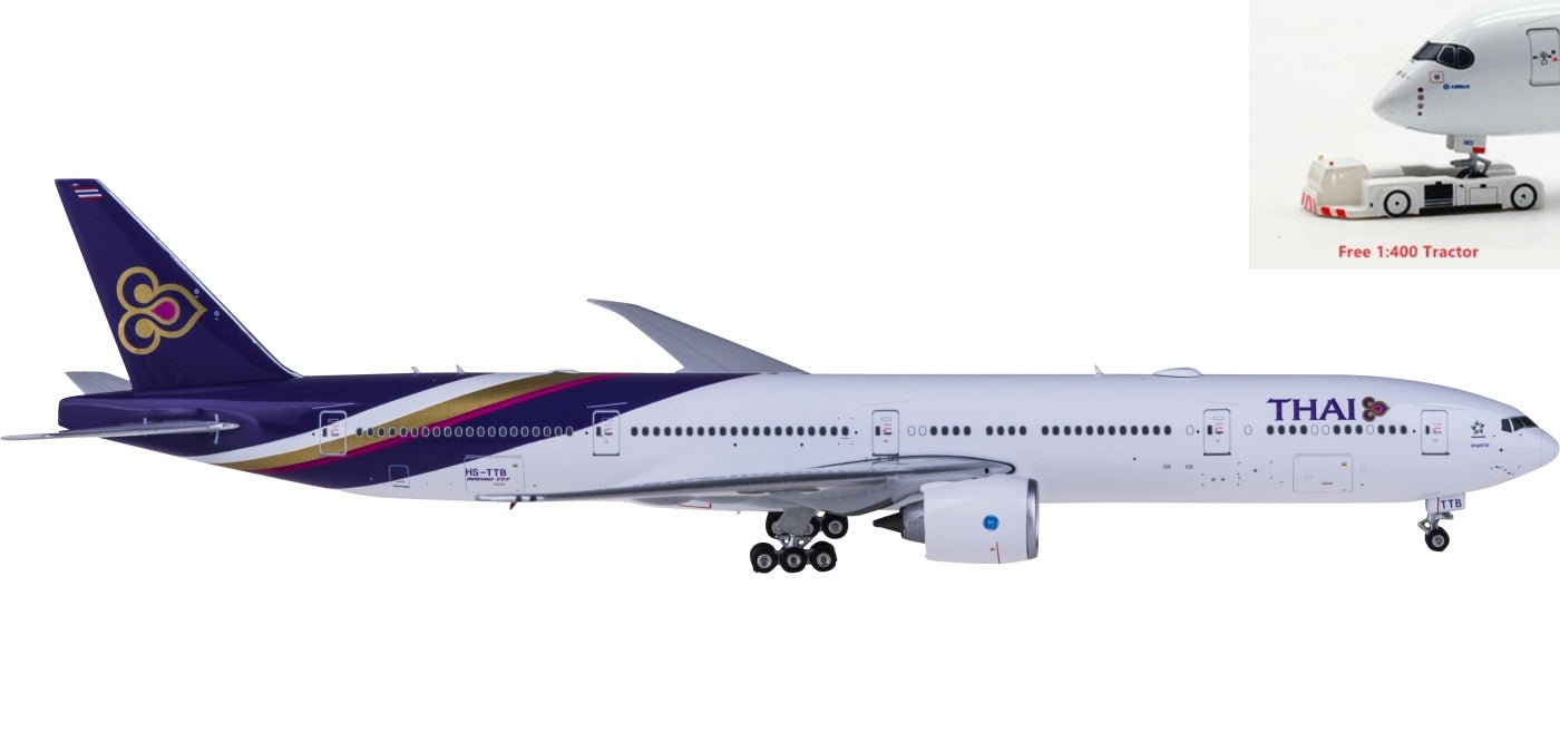 1:400 Phoenix PH11678 Thai Airways Boeing 777-300ER HS-TTB+Free Tractor