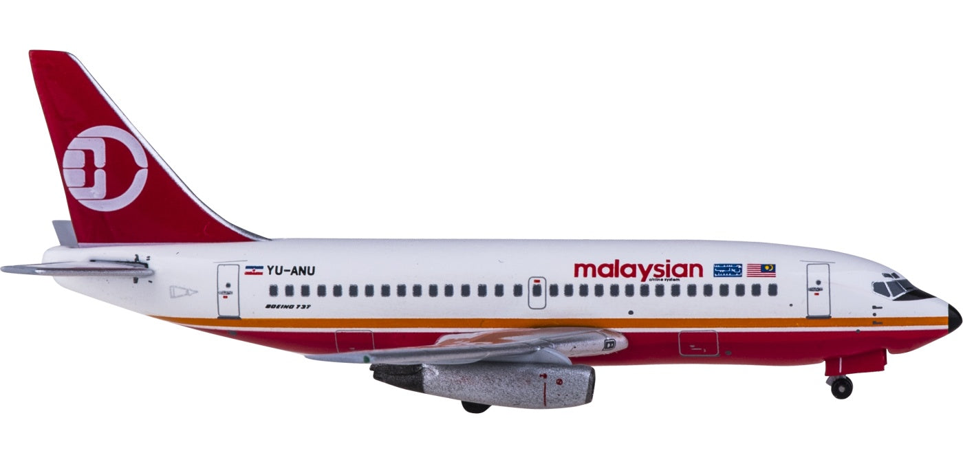 1:400 AeroClassics AC419939 Malaysia Airlines Boeing 737-200 YU-ANU Aircraft Model+Free Tractor