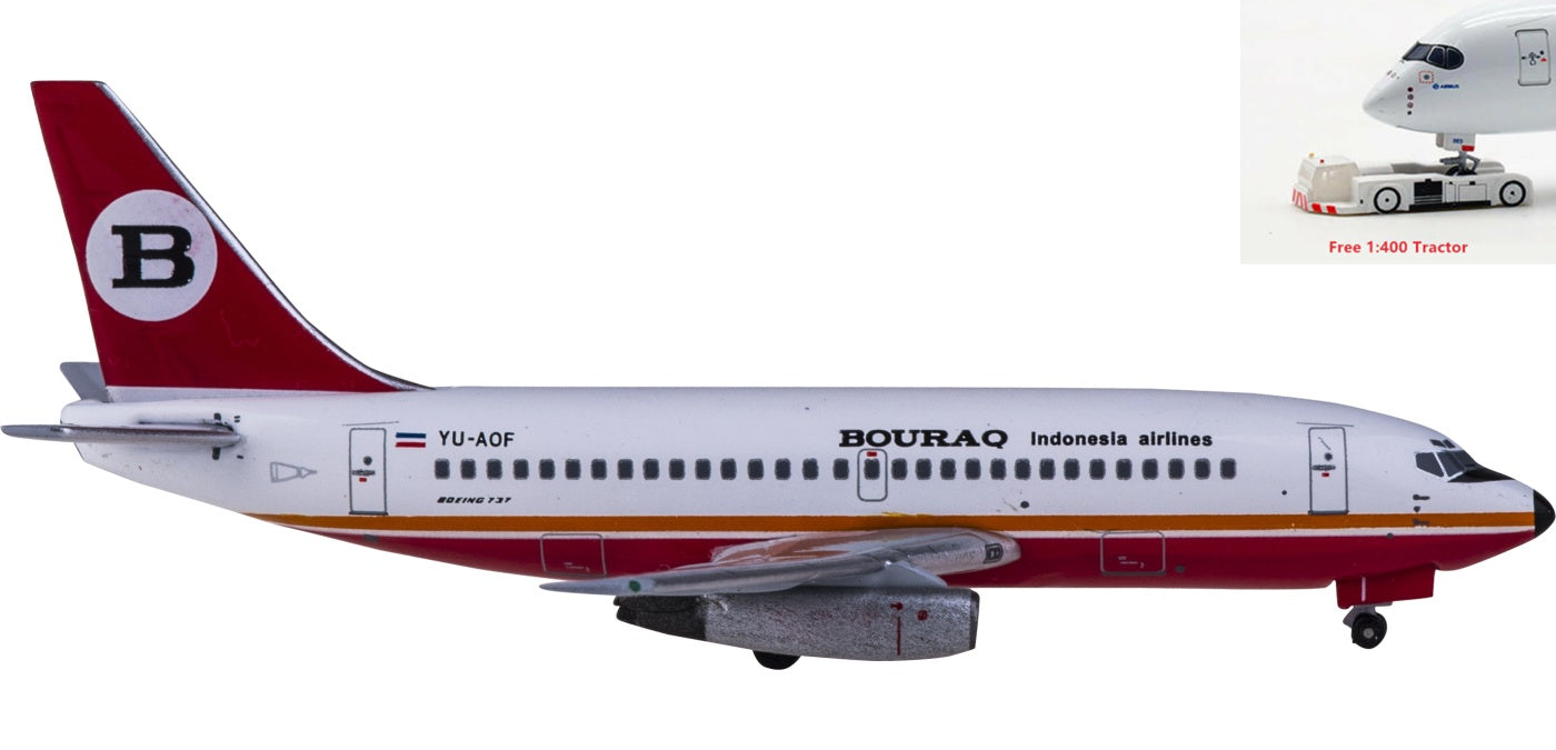 1:400 AeroClassics AC419938 Aviogenex Boeing 737-200 YU-AOF Aircraft Model+Free Tractor