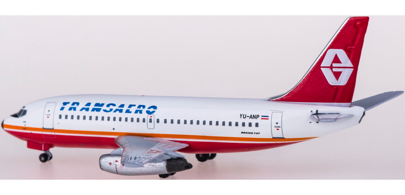 1:400 AeroClassics AC419940 Aviogenex Boeing 737-200 YU-ANP Aircraft Model+Free Tractor