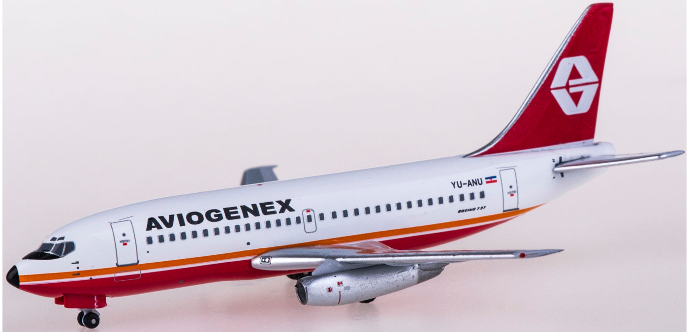 1:400 AeroClassics AC419937 Aviogenex Boeing 737-200 YU-ANU Aircraft Model+Free Tractor