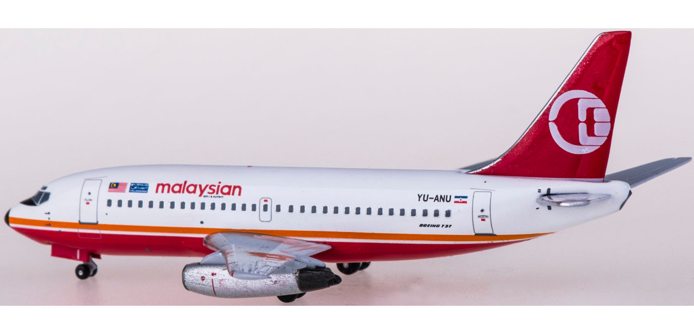 1:400 AeroClassics AC419939 Malaysia Airlines Boeing 737-200 YU-ANU Aircraft Model+Free Tractor