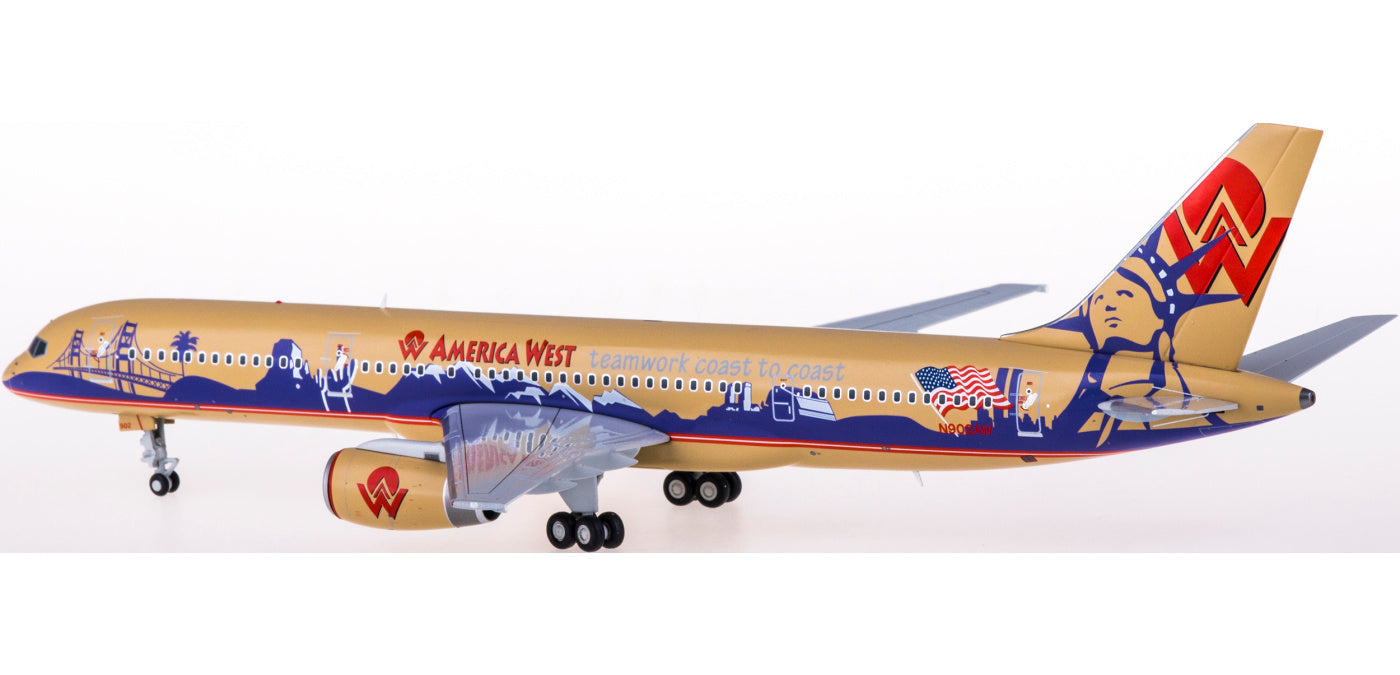 1:200 Geminijets G2AWE967 America West Airlines Boeing 757-200 N902AW Teamwork Coast to Coast