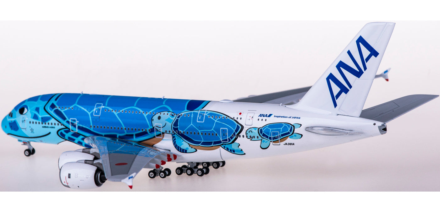 1:400 Phoenix PH04386 ANA Airbus A380 JA381A Lani+Free Tractor