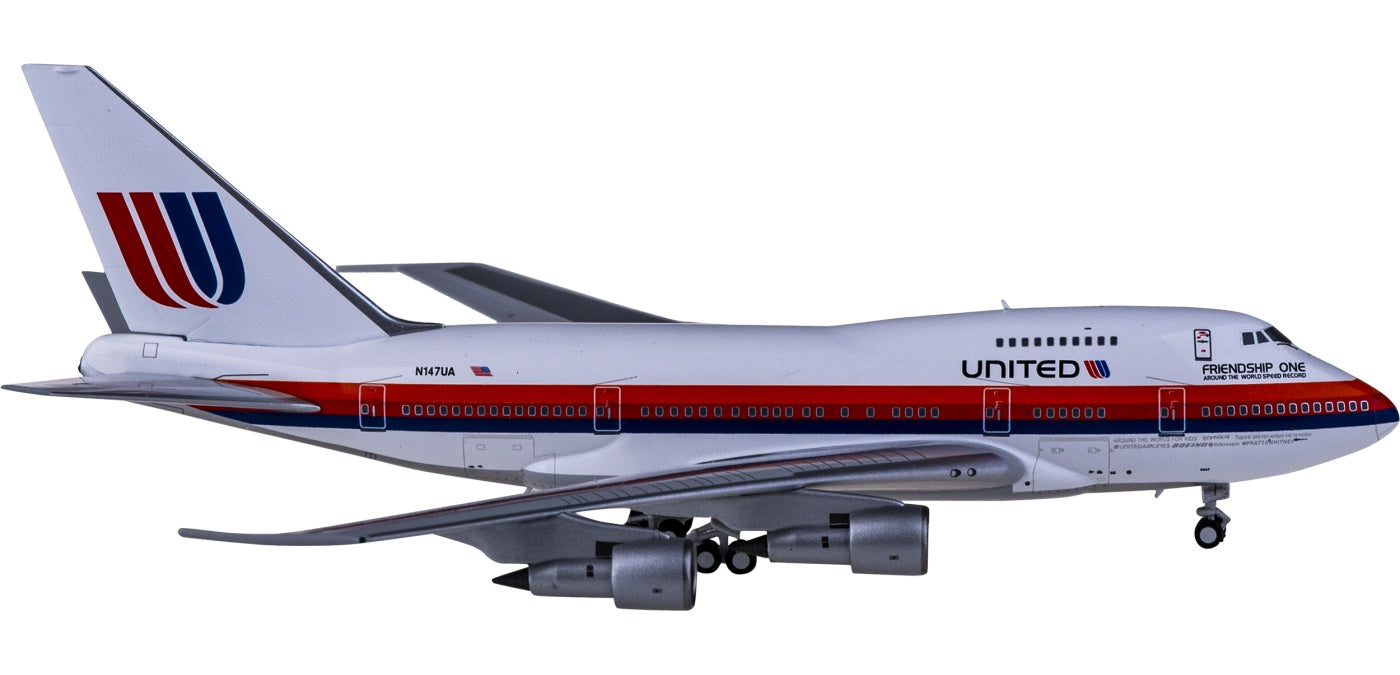 1:400 NG Models NG07015 United Airlines Boeing 747SP N147UA+Free Tractor