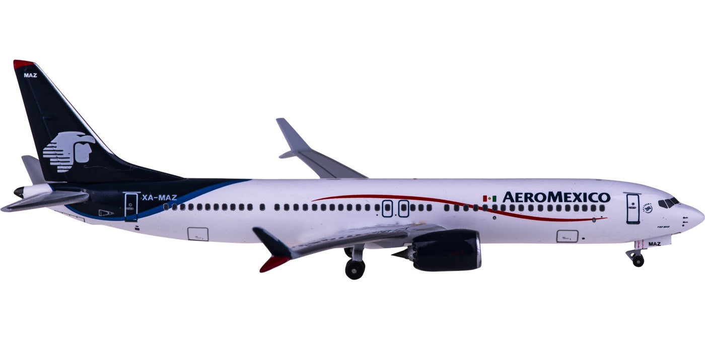 1:400 AeroClassicsAC411023 Aeroméxico Boeing 737 MAX 9 XA-MAZ Aircraft Model+Free Tractor
