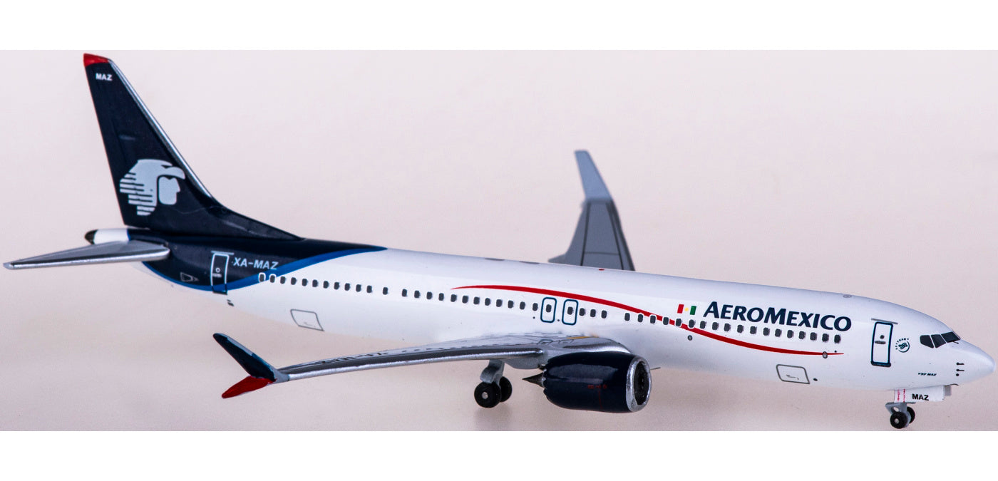 1:400 AeroClassicsAC411023 Aeroméxico Boeing 737 MAX 9 XA-MAZ Aircraft Model+Free Tractor