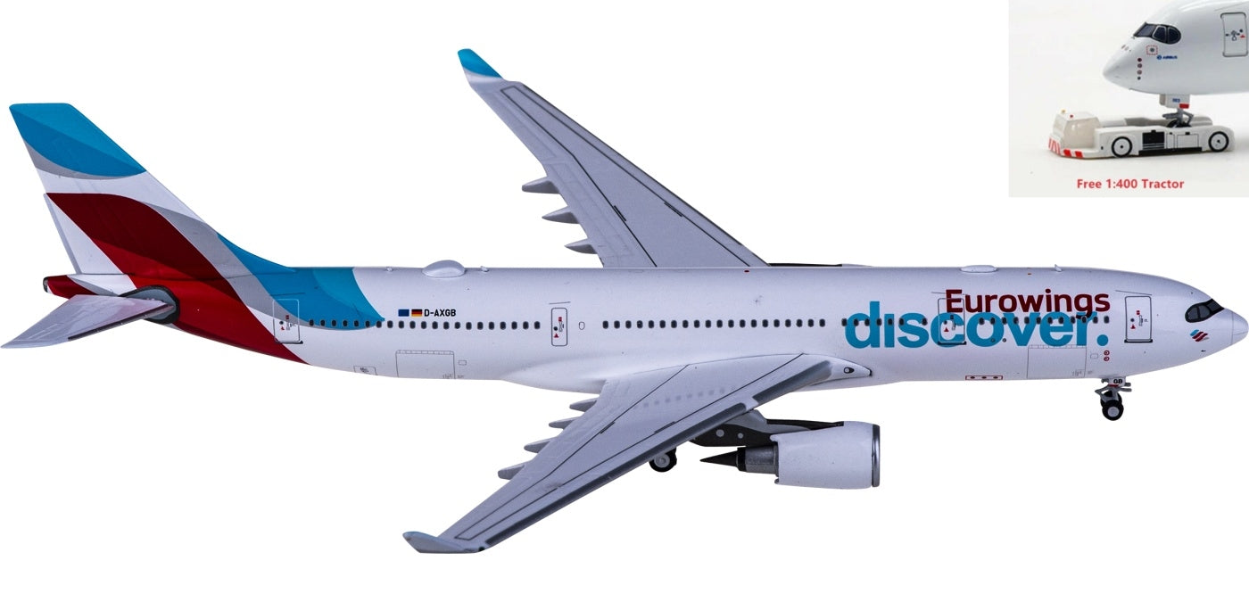 1:400 NG Models NG61035 Eurowings Airbus A330-200 D-AXGB+Free Tractor