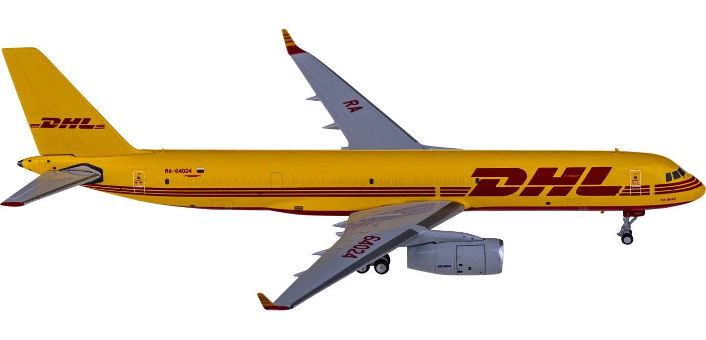 1:400 NG Models NG40005 DHL Tupolev TU-204-100S RA-64024+Free Tractor