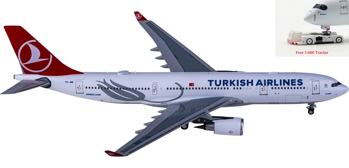 1:400 NG Models NG61033 Turkish Airlines Airbus A330-200 TC-JNE+Free Tractor