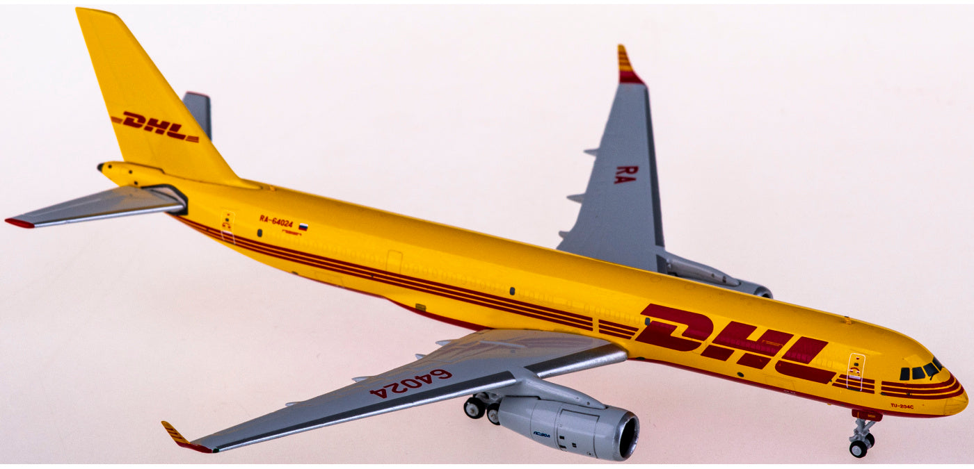 1:400 NG Models NG40005 DHL Tupolev TU-204-100S RA-64024+Free Tractor