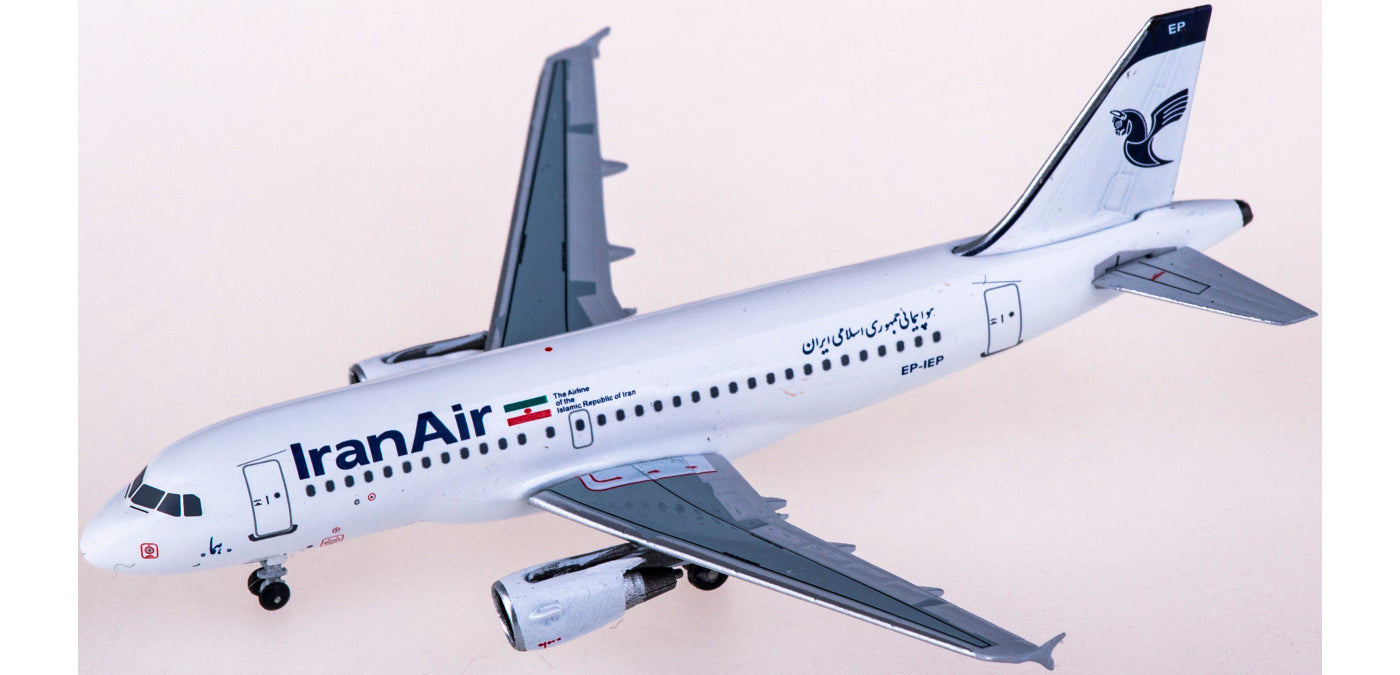 1:400 AeroClassics AC411020 Iran Air Airbus A319 EP-IEP Aircraft Model+Free Tractor