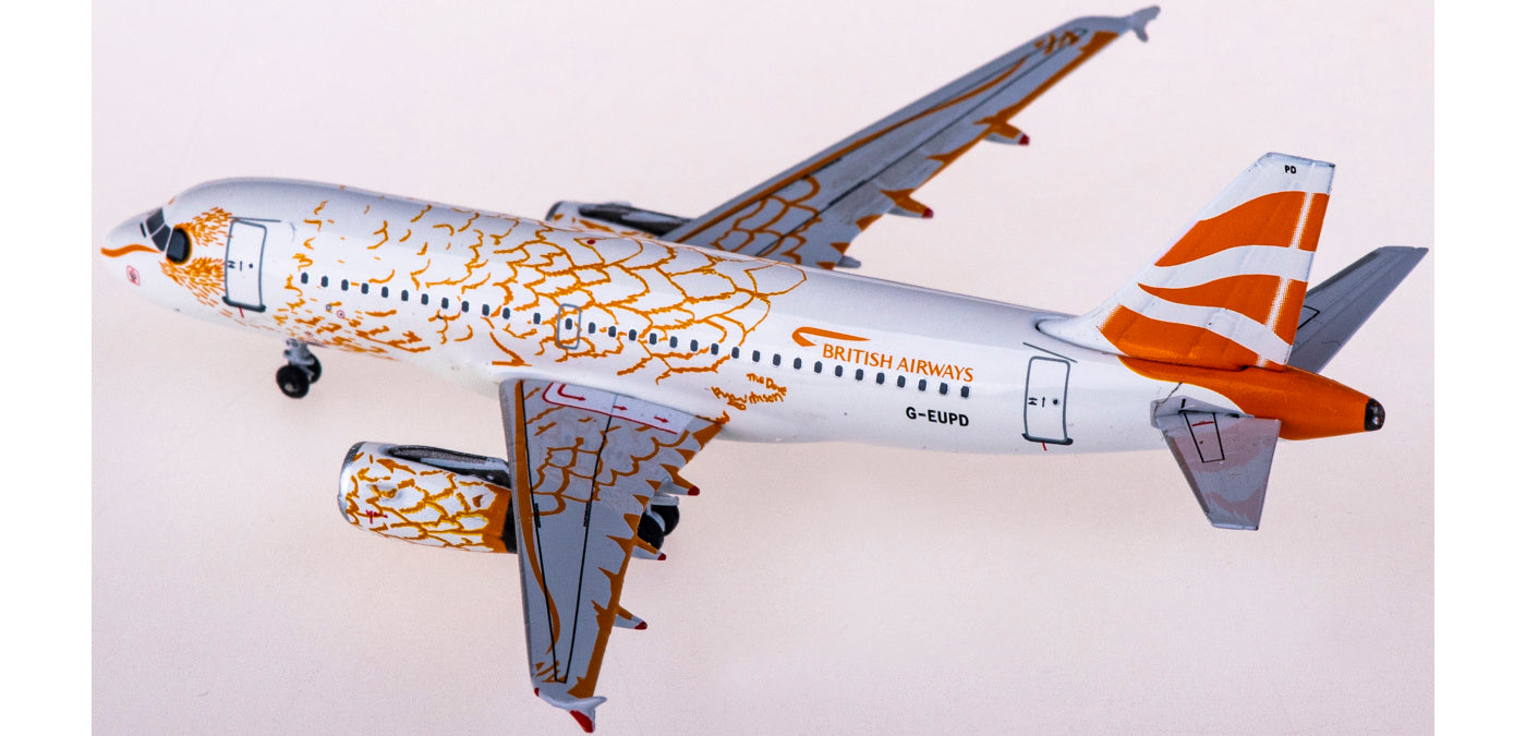 1:400 AeroClassics ARD42102 British Airways Airbus A319 G-EUPD Aircraft Model+Free Tractor