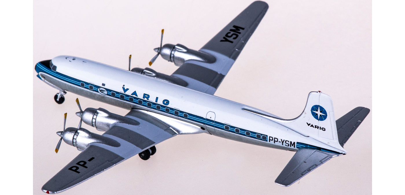 1:400 AeroClassics AC419971 VARIG Douglas DC-6 PP-YSM Aircraft Model+Free Tractor