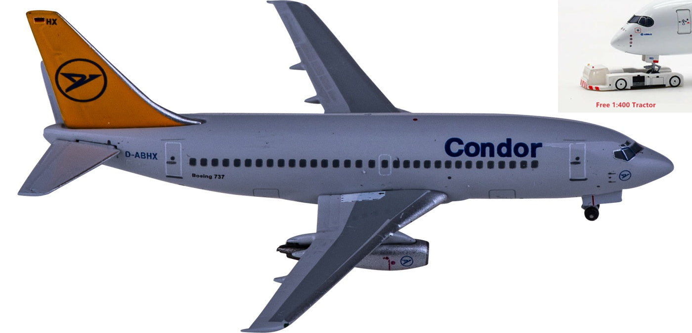 1:400 AeroClassics AC411043 Condor Boeing 737-200 D-ABHX Aircraft Model+Free Tractor