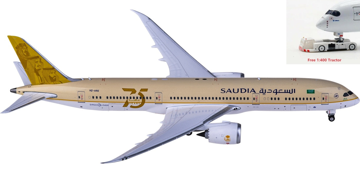 1:400 Phoenix PH04422 Saudia Boeing 787-9 HZ-ARE+Free Tractor
