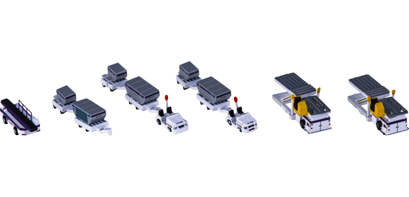 1:400 Fantasy Wings FWDP-CG-4054 Thai Airways GSE Cargo Set