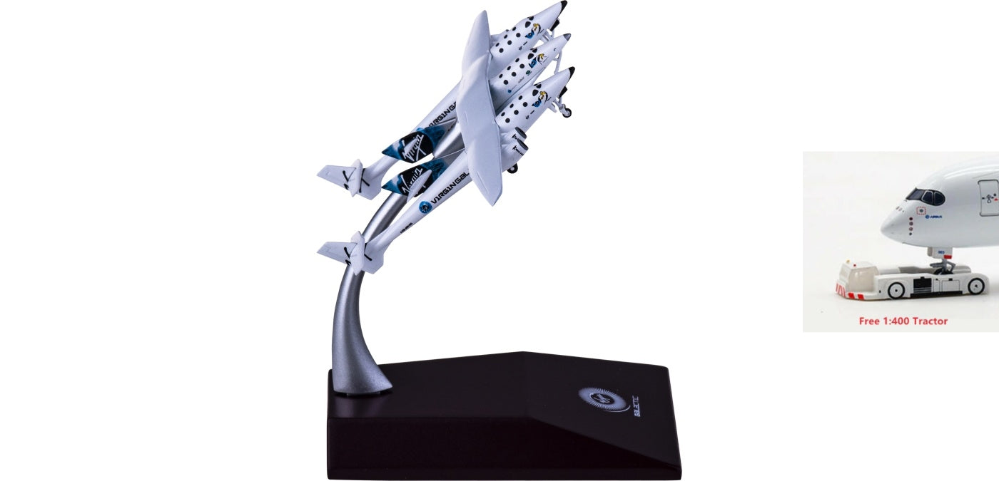 1:400 JC Wings VG4002 Virgin Galactic Spaceship N348MS Aircraft Model+Free Tractor