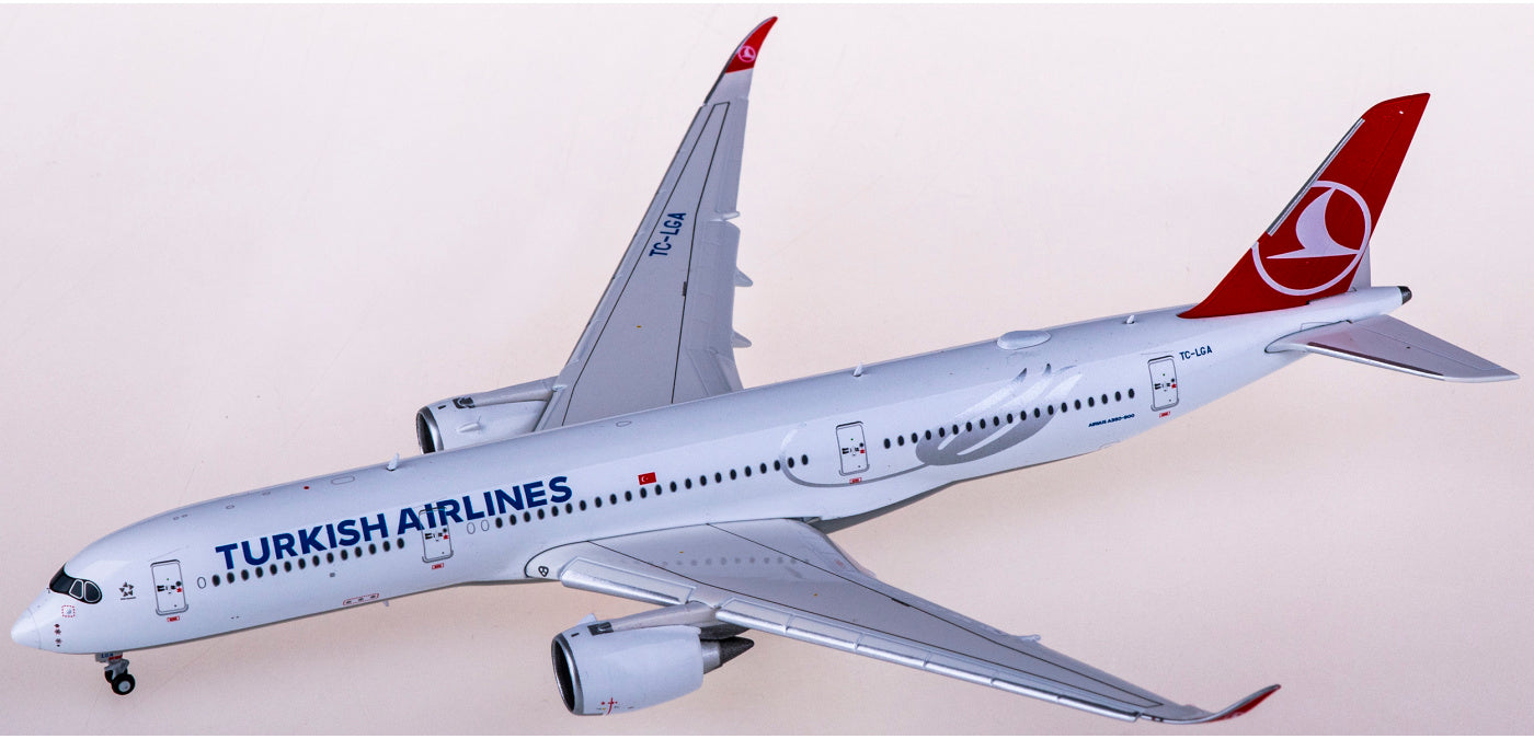 1:400 JC Wings EW4359006A Turkish Airlines Airbus A350-900XWB TC-LGA "Flaps Down" Aircraft Model+Free Tractor