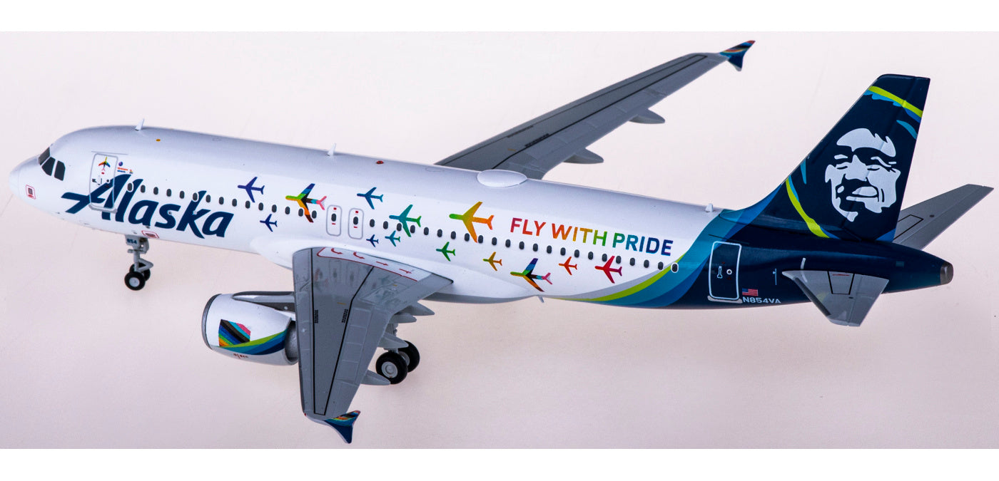 1:200 Geminijets G2ASA1047 Alaska Airlines Airbus A320 N854VA Fly With Pride