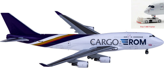 1:400 JC Wings LH4261 Aerotranscargo Boeing 747-400BCF ER-BBE Aircraft Model+Free Tractor