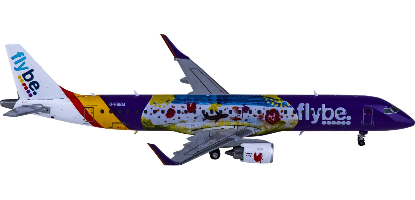 1:400 JC Wings LH4232 Flybe Embraer ERJ-190-200LR G-FBEM+Free Tractor