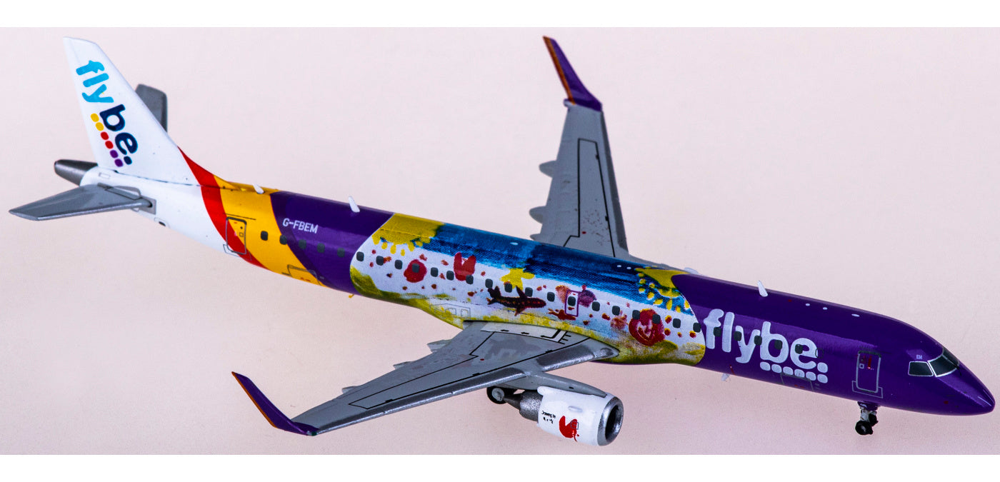 1:400 JC Wings LH4232 Flybe Embraer ERJ-190-200LR G-FBEM+Free Tractor
