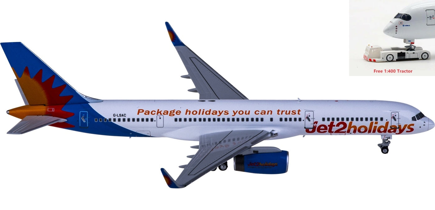 1:400 NG Models NG53182 Jet2 Boeing 757-200 G-LSAC+Free Tractor
