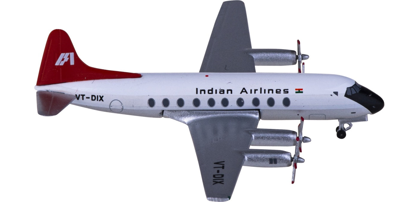 1:400 AeroClassics AC411013 Indian Airlines Vickers Viscount 700 VT-DIX Aircraft Model+Free Tractor