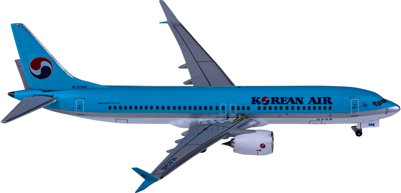 1:400 AeroClassics AC411084 Korean Air Boeing 737 MAX 8 HL8348 Aircraft Model+Free Tractor