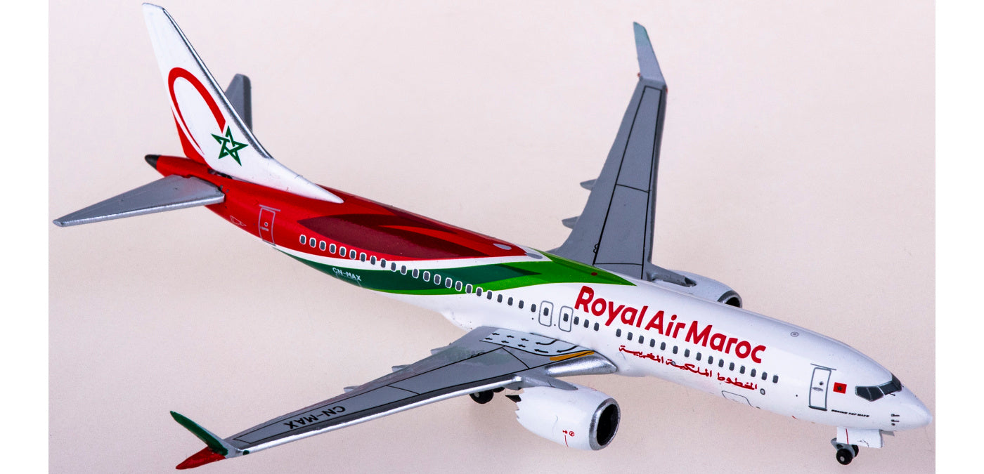 1:400 AeroClassics AC411066 Royal Air Maroc Boeing 737 MAX 8 CN-MAX Aircraft Model+Free Tractor