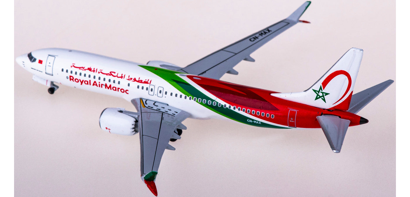 1:400 AeroClassics AC411066 Royal Air Maroc Boeing 737 MAX 8 CN-MAX Aircraft Model+Free Tractor