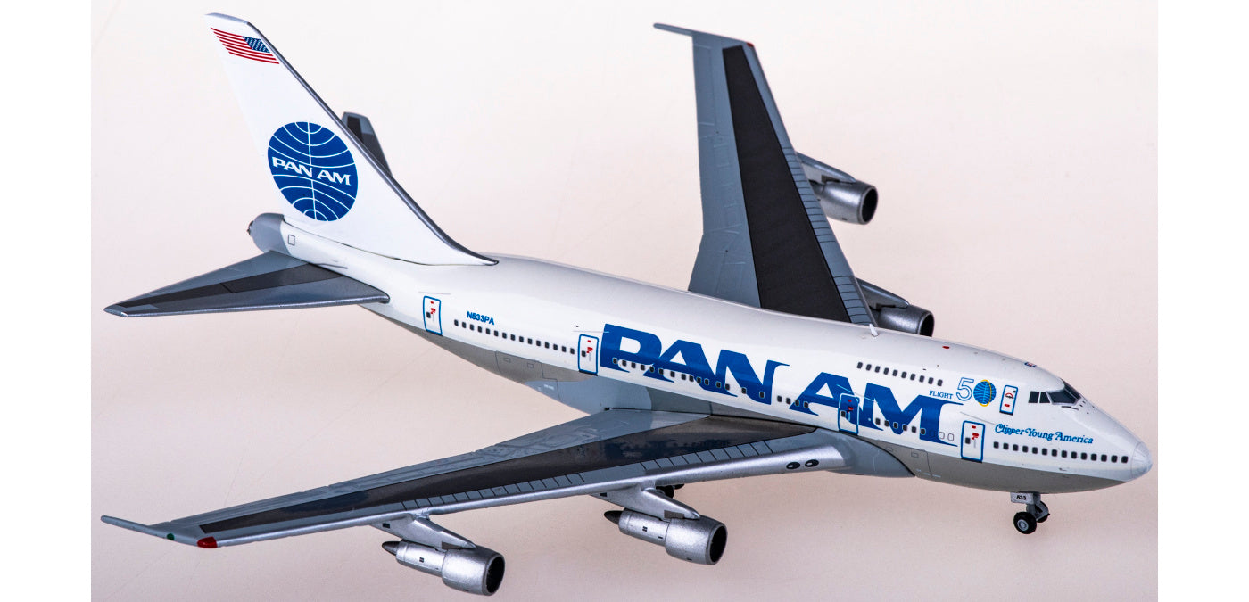 1:400 JC Wings EW474S003 Pan Am Boeing 747SP N533PA Aircraft Model+Free Tractor