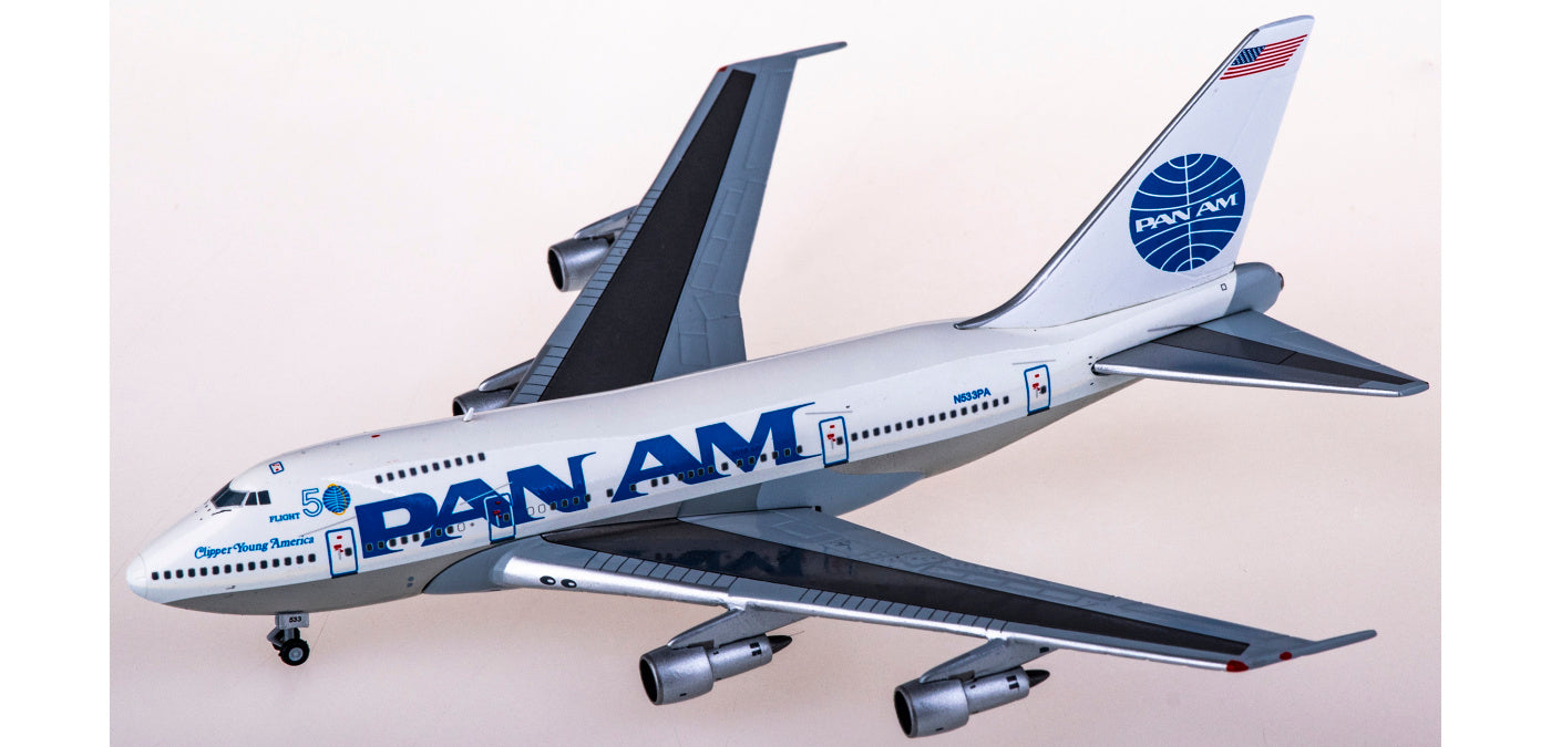 1:400 JC Wings EW474S003 Pan Am Boeing 747SP N533PA Aircraft Model+Free Tractor