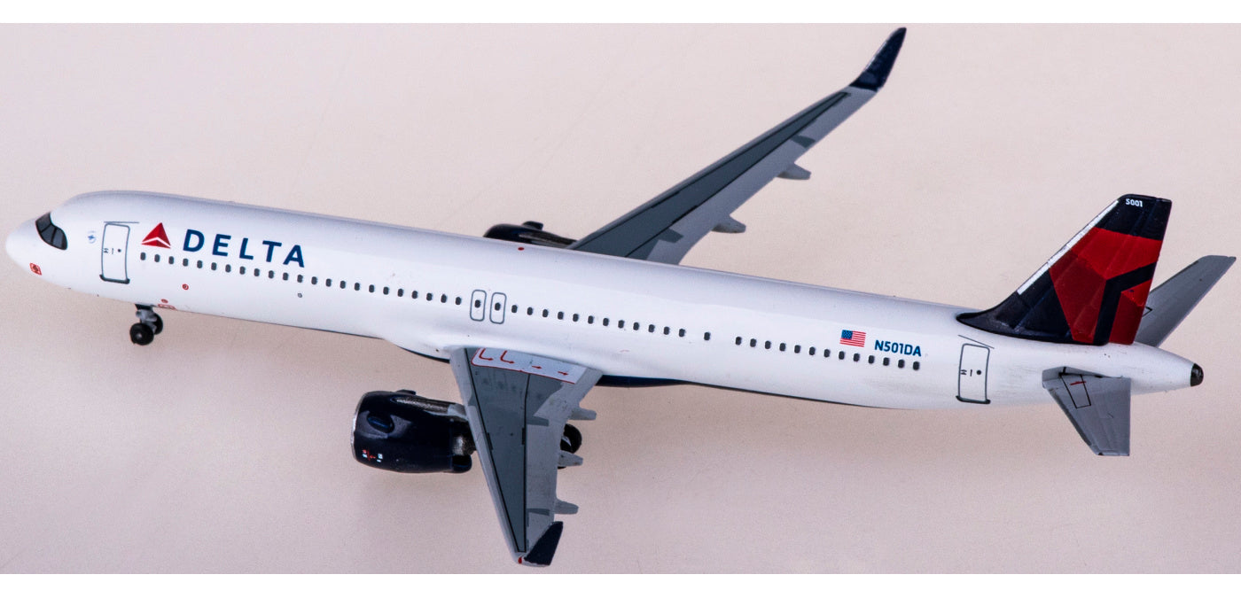 1:400 AeroClassics BBX41638 Delta Air Lines Airbus A321neo N501DA Aircraft Model+Free Tractor