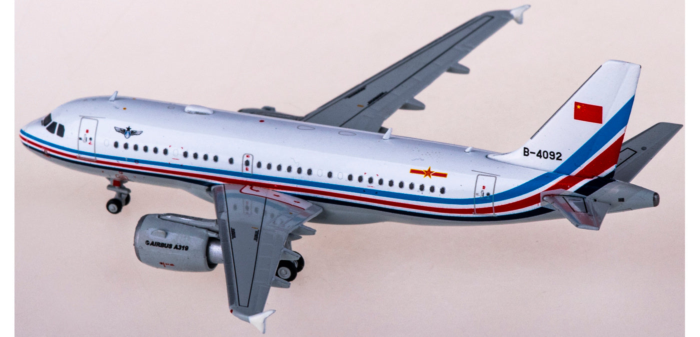 1:400 JC Wings LH4123 PLAAF China Air Force Airbus A319 B-4092+Free Tractor