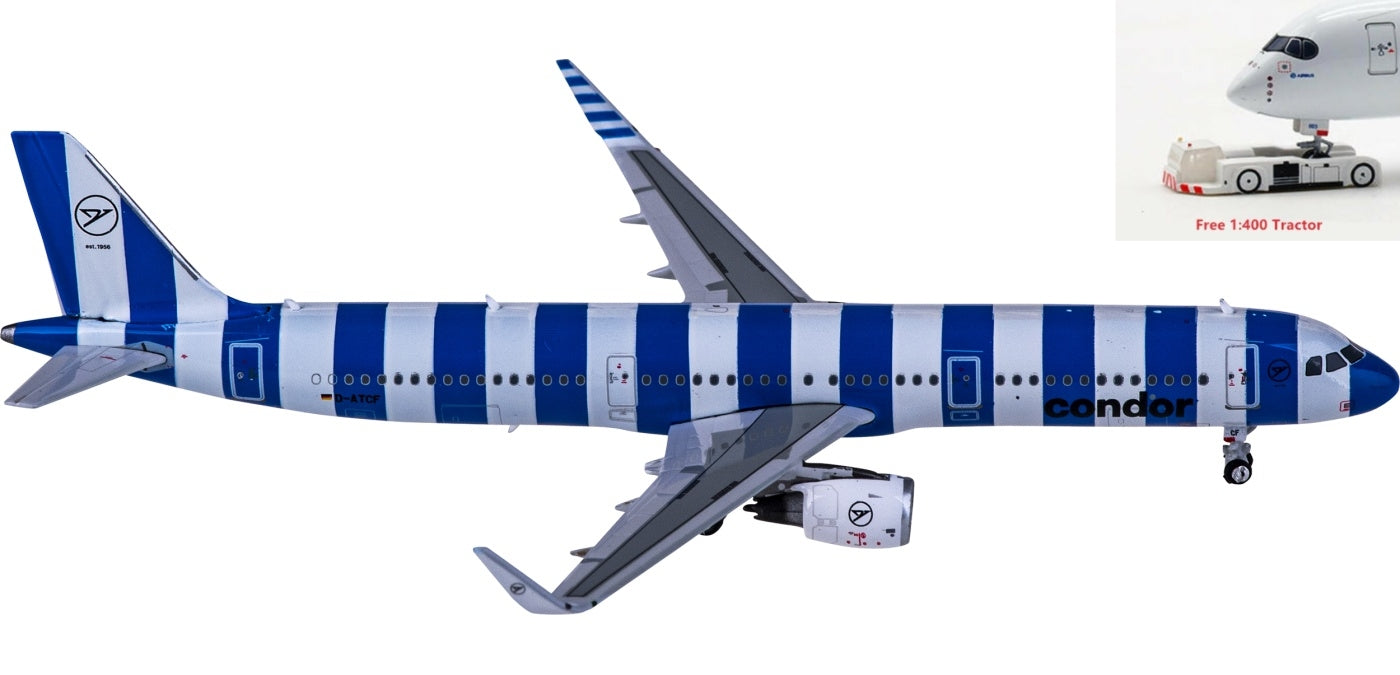 1:400 Phoenix PH11755 Condor Airbus A321 D-ATCF+Free Tractor