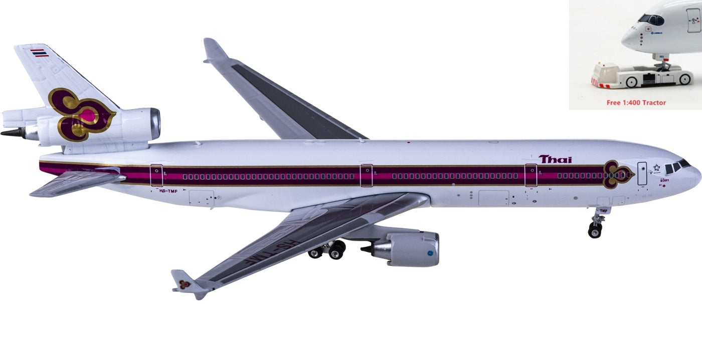 1:400 Phoenix PH11759 Thai Airways McDonnell Douglas MD-11 HS-TMF+Free Tractor