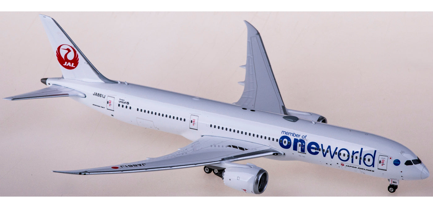 1:400 Phoenix PH04458 Japan Airlines Boeing 787-9 JA861J "ONE WORLD"+Free Tractor