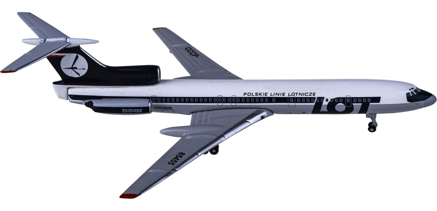 1:400 AeroClassics AC411190 LOT Tupolev Tu-154 CCCP-85455 Aircraft Model+Free Tractor