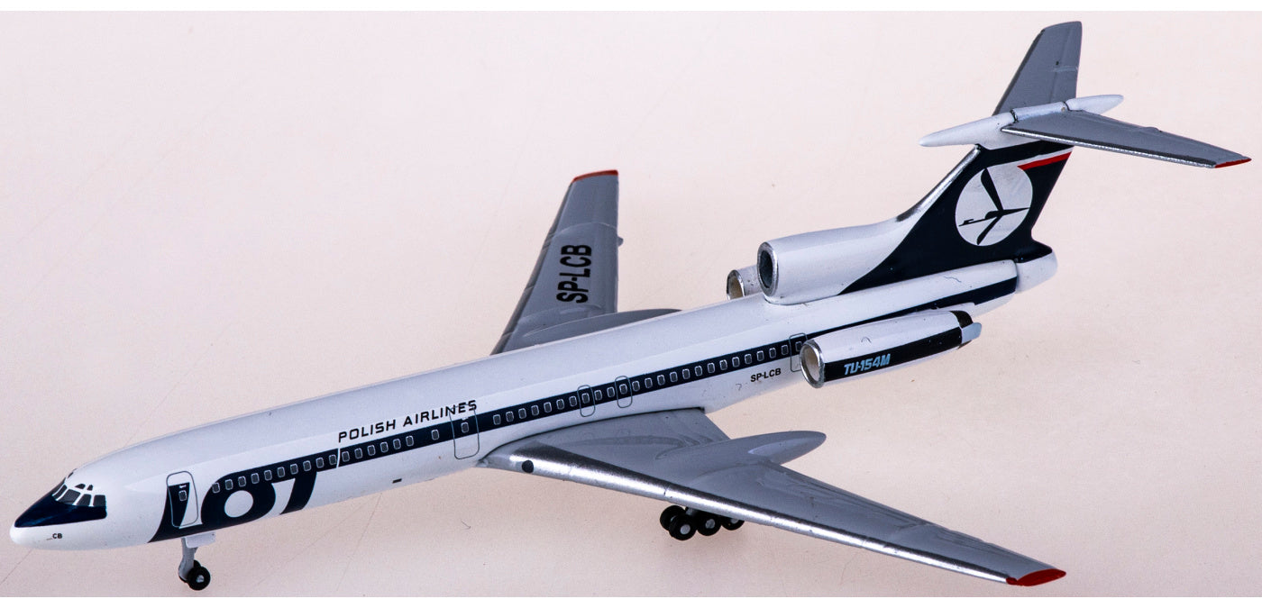 1:400 AeroClassics AC411191 LOT Tupolev Tu-154 SP-LCB Aircraft Model+Free Tractor