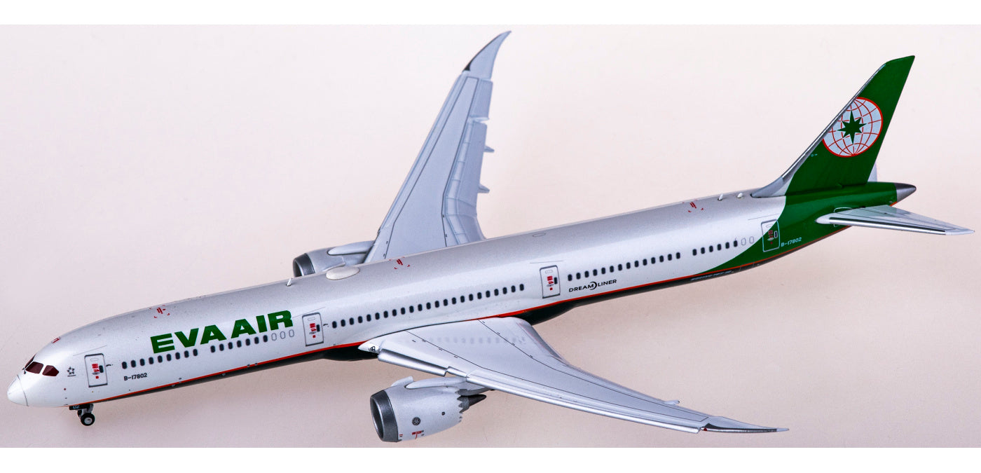 1:400 JC Wings XX4190A EVA Air Boeing 787-10 Dreamliner B-17802 "Flaps Down" Aircraft Model+Free Tractor