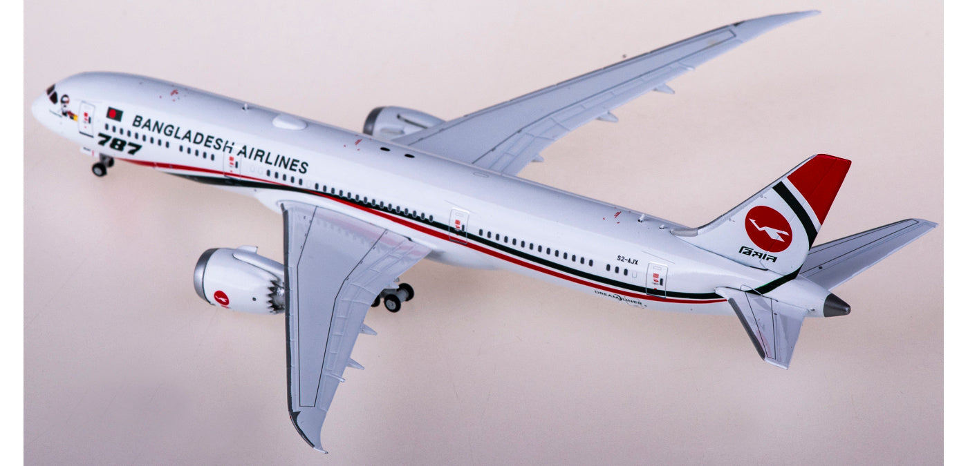 1:400 JC Wings XX4281 Biman Boeing 787-9 Dreamliner S2-AJX+Free Tractor