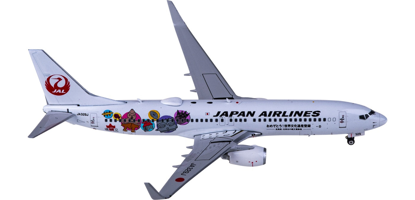 1:400 Phoenix PH04465 Japan Airlines Boeing 737-800 JA329J+Free Tractor