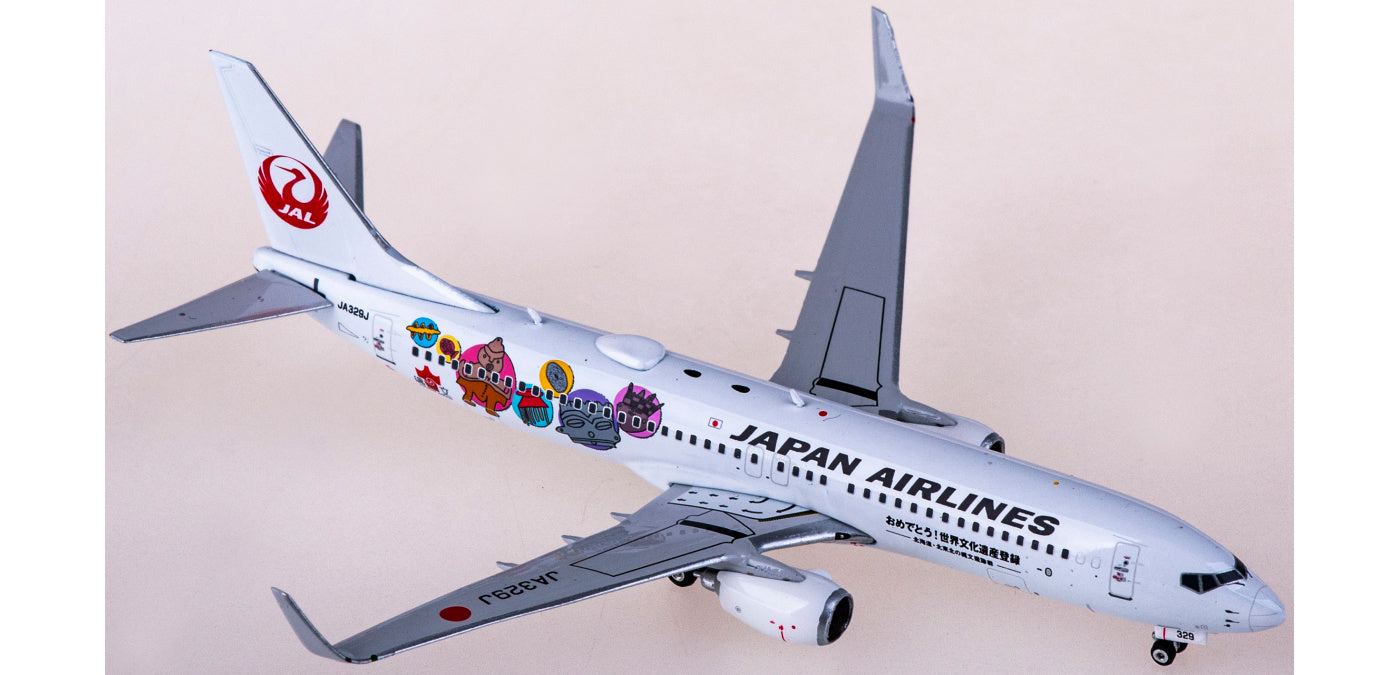 1:400 Phoenix PH04465 Japan Airlines Boeing 737-800 JA329J+Free Tractor
